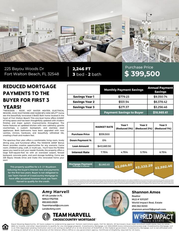 Property Photo:  225 NW Bayou Woods Drive  FL 32548 