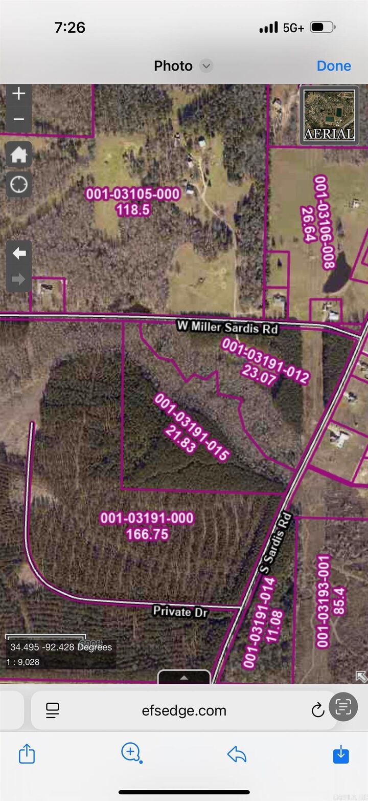 Property Photo: 00 W Miller Sardis Road AR 72011