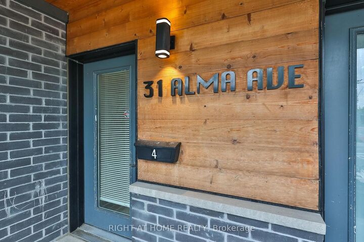Property Photo:  31 Alma Avenue 4  ON M6J 1N2 