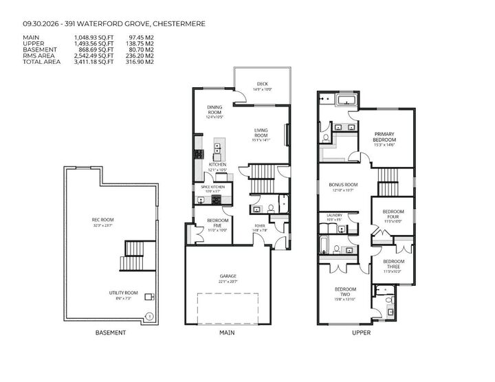 Property Photo:  391 Waterford Grove  AB T1X 3N2 