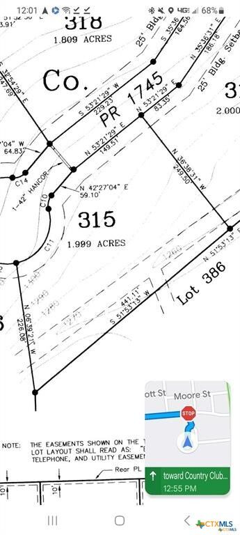 Property Photo: Lot 315 Private Road 1745 TX 78056