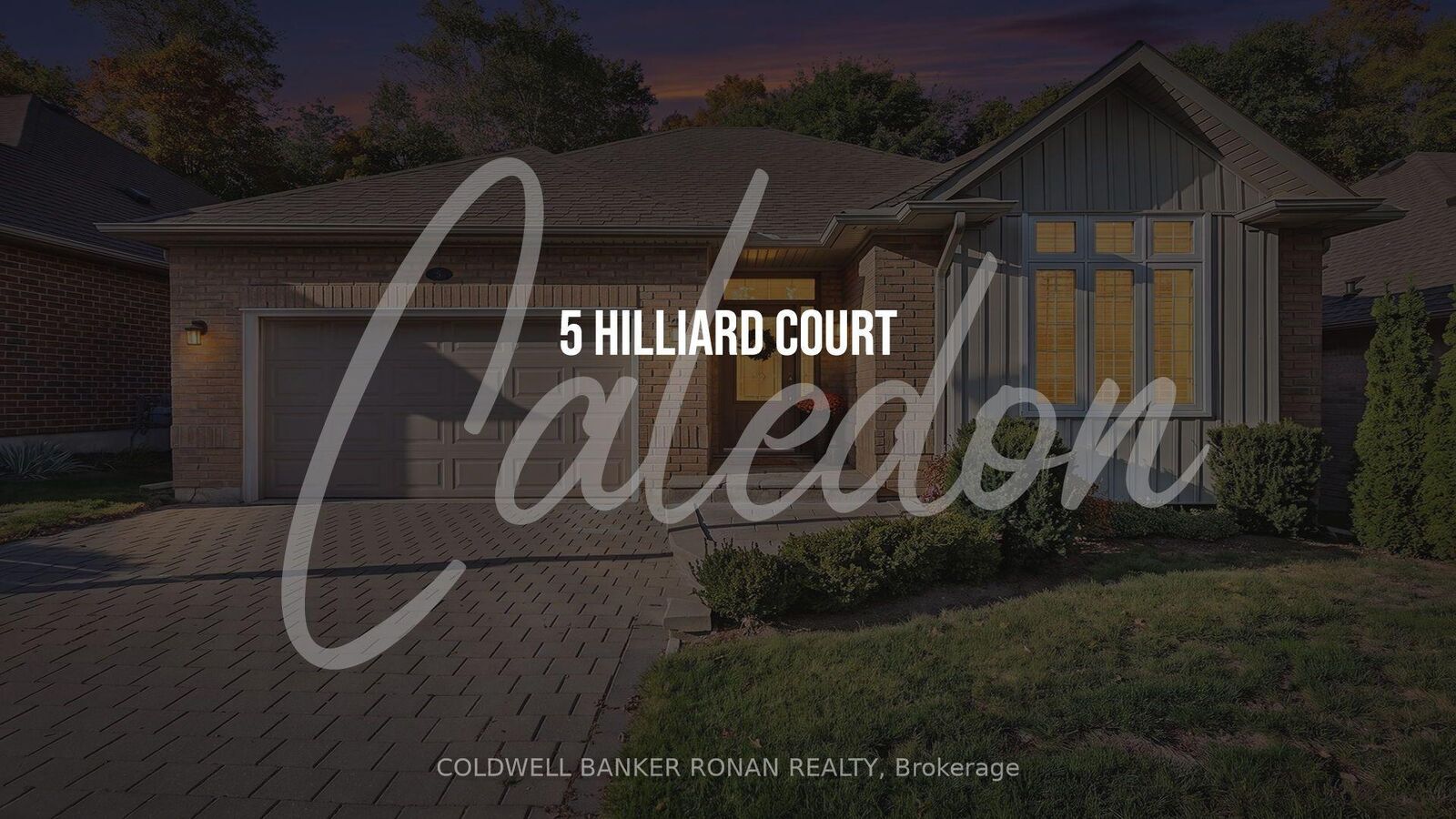 Property Photo:  5 Hilliard Court  ON L7C 1R3 