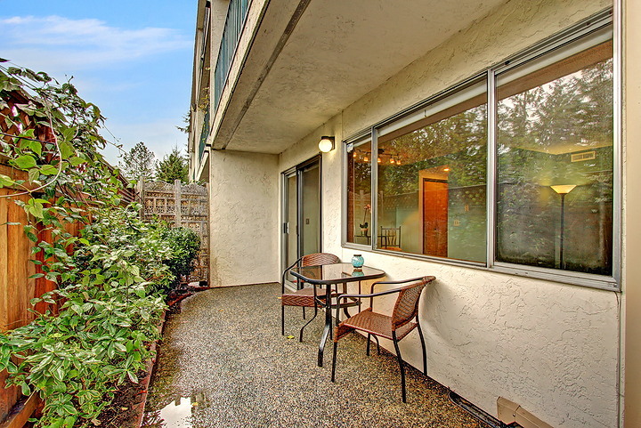 Property Photo: Patio area 9523 NE 180th St A103  WA 98011 