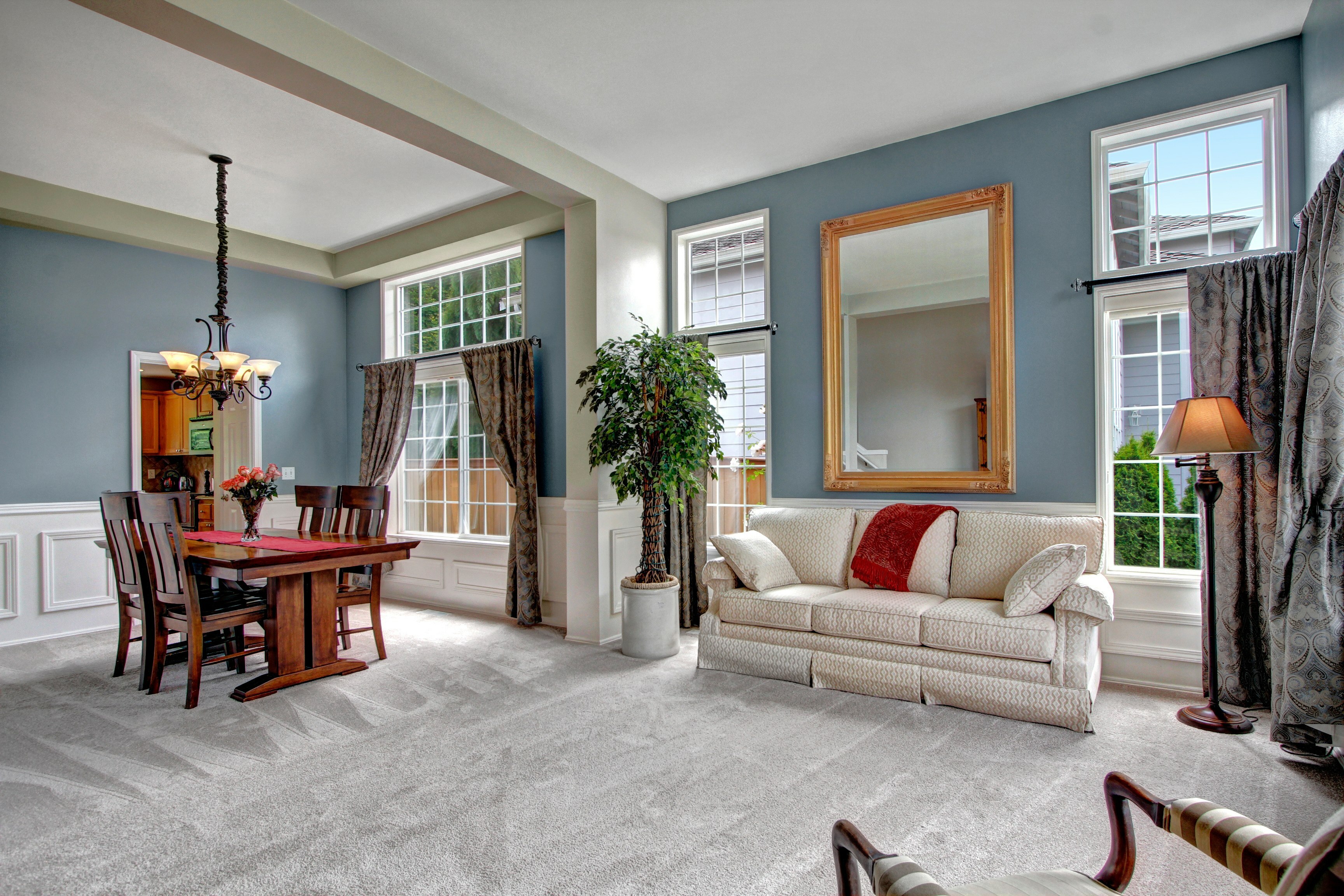 Property Photo: Living room and dining room 14827 61st Dr SE  WA 98296 